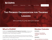 Tablet Screenshot of cedma.org